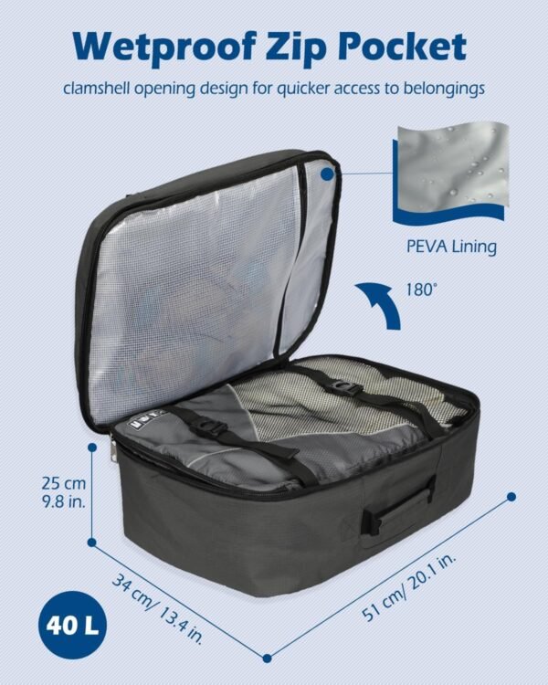 Hynes Eagle Travel Backpack 40L Flight Approved Ca... - Image 4