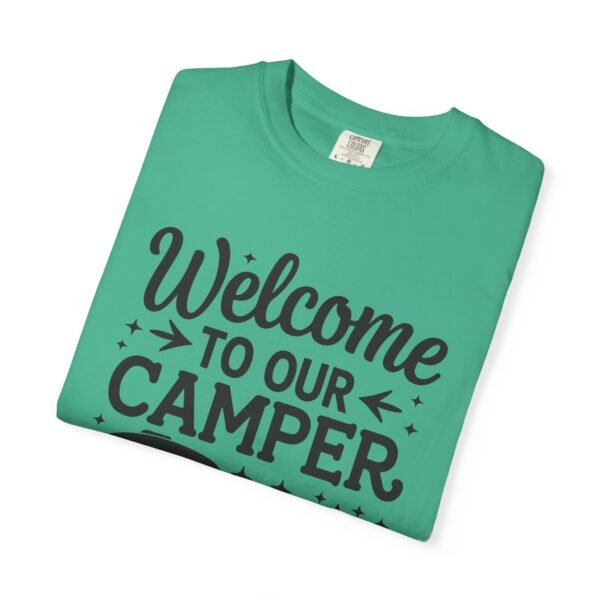Welcome to Our Camper T-shirt, Casual Camping Tee, Unisex Outdoor Apparel, Gift for Campers, Funny Travel Shirt, Summer Adventure Top - Image 4