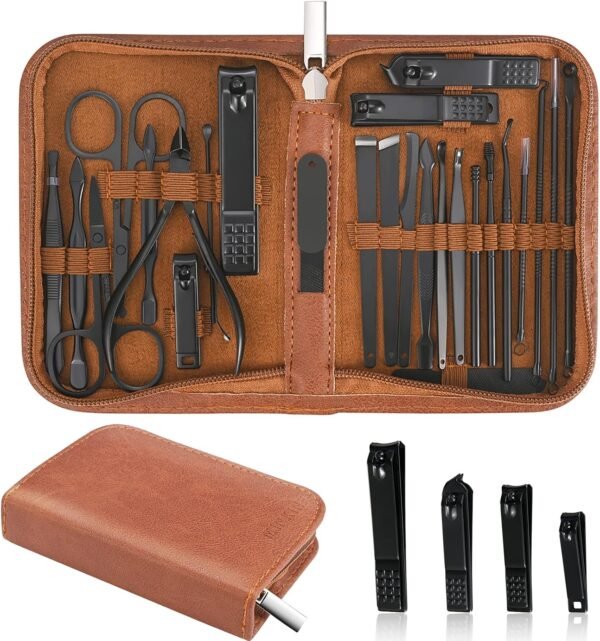 Manicure Set Professional Nail Clipper Kit-26 Piec... - Image 2