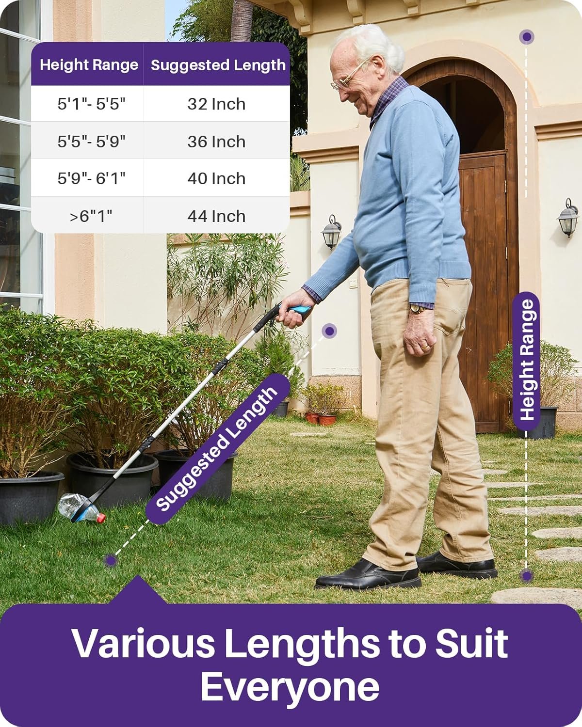 36inch Grabber Reacher Tool for Seniors, Foldable ... - Image 5