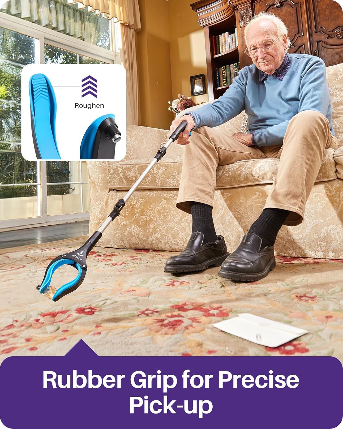 36inch Grabber Reacher Tool for Seniors, Foldable ... - Image 4
