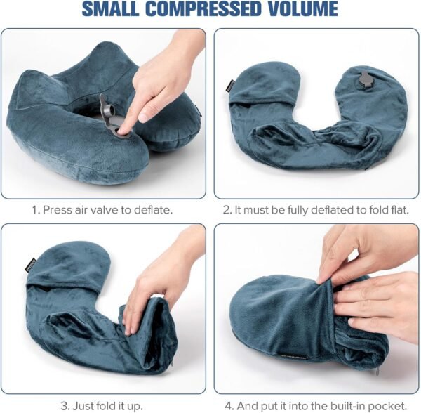 Rewondah Inflatable Travel Pillow for Sleeping Air... - Image 7