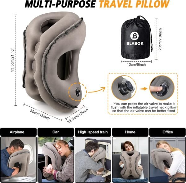 Inflatable Travel Pillow,Multifunction Travel Neck... - Image 7