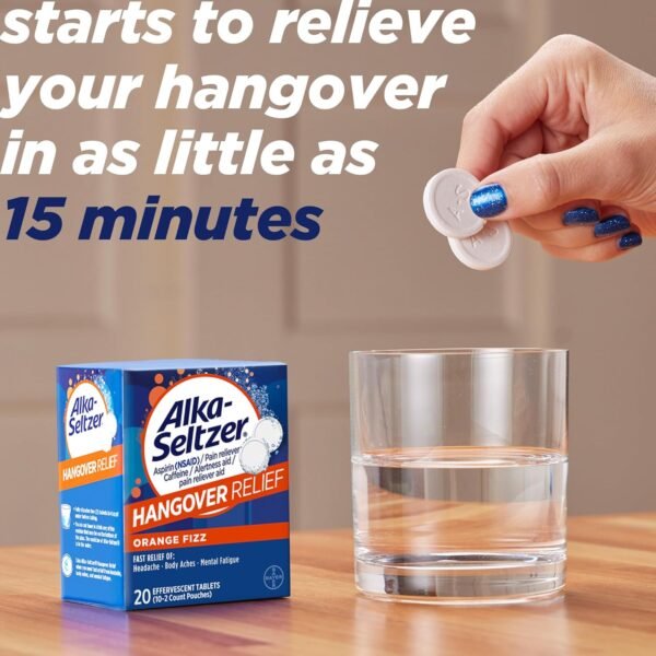 Alka-Seltzer Hangover Relief Tablets, Fast Relief ... - Image 5