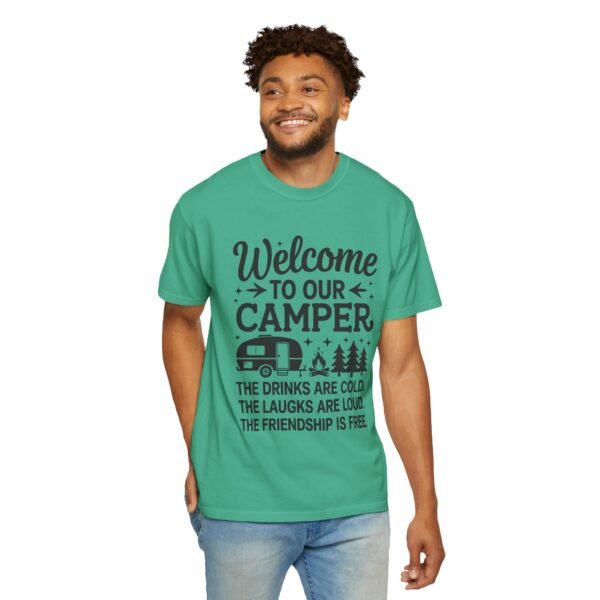 Welcome to Our Camper T-shirt, Casual Camping Tee, Unisex Outdoor Apparel, Gift for Campers, Funny Travel Shirt, Summer Adventure Top - Image 6