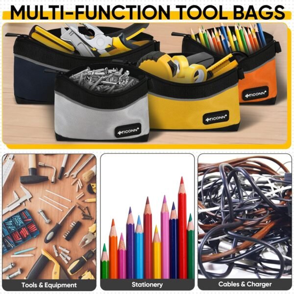 TICONN Tool Pouches with Zipper, 1680D Oxford Smal... - Image 8