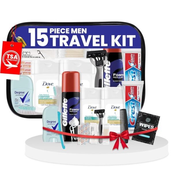 Trektote Travel Toiletry Kit For Men – 15 Piece Se... - Image 2