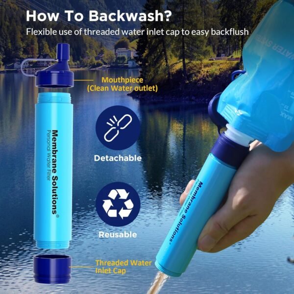 Membrane Solutions Squeezable Water Filtration Sys... - Image 9