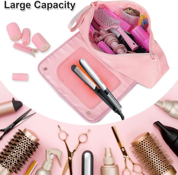 Hair Tool Travel Bag for Flat Irons, Hair Accessor... - Image 5