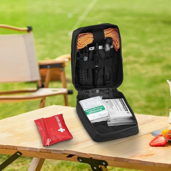 VEVOR Survival First Aid Kit, 250 Pieces, 600D Nyl... - Image 9