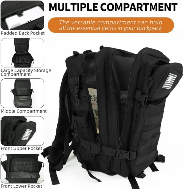 Military Tactical Backpack for Men and Women Army ... - Image 3