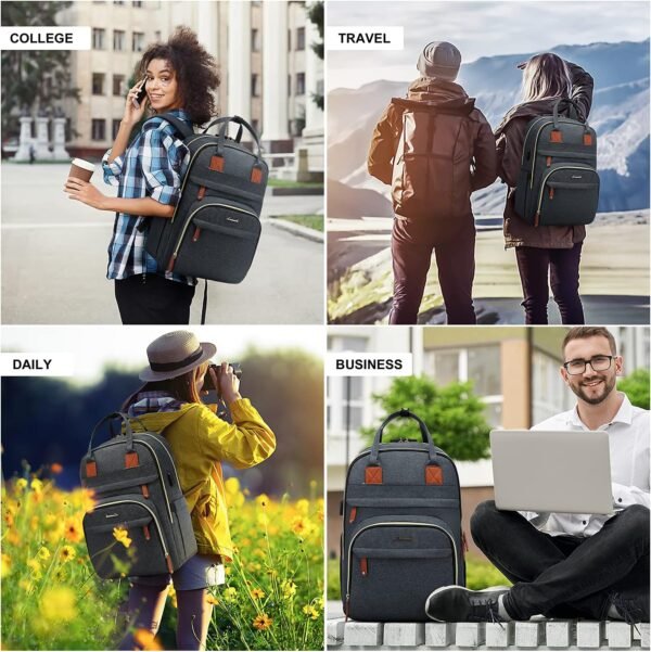 LOVEVOOK Laptop Backpack Purse for Women & Men, Un... - Image 7