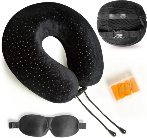 Memory Foam Travel Pillow for Airplanes - Best Air... - Image 2