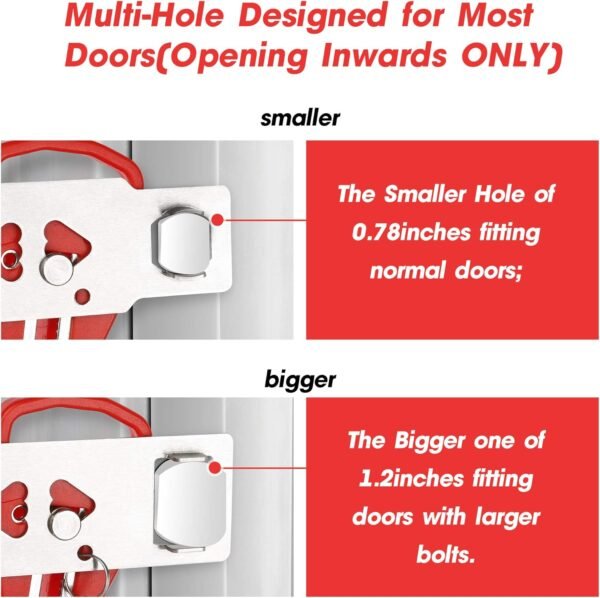 AceMining Portable Door Lock Home Security Door Lo... - Image 3