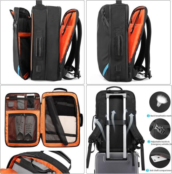 Travel Carry on Backpack, Extra Large Expandable 4... - Image 6