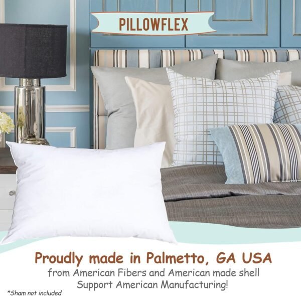 Pillowflex Synthetic Down Pillow Insert - 12x16 Do... - Image 5