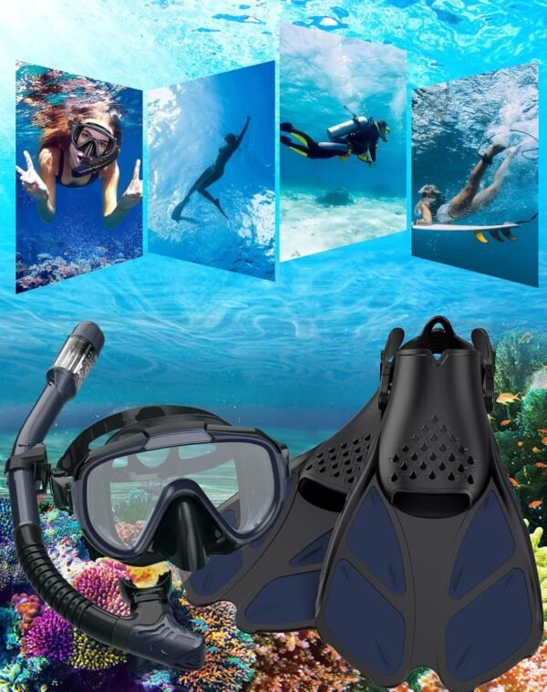 Snorkeling Gear for Adults Men Women,4 in 1 Snorke... - Image 8