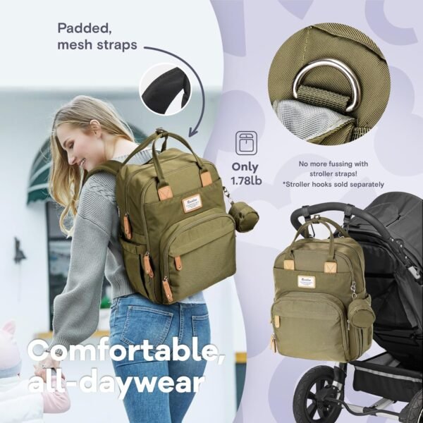 RUVALINO Diaper Bag Backpack - Multifunction Trave... - Image 6