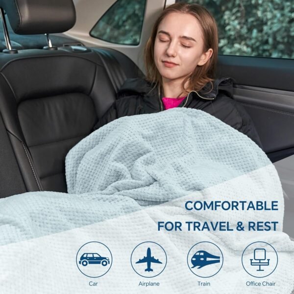 BEDELITE Travel Blanket and Pillow Set 2-in-1, Ult... - Image 7