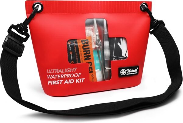 120 PCS Waterproof First Aid Kit, Portable Small B... - Image 2