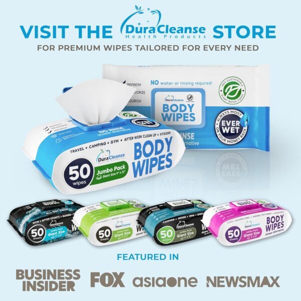 XL Body Wipes for Adults Bathing No Rinse - 50 Ct.... - Image 9