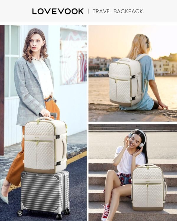 LOVEVOOK Carry On Travel Backpack for Women, 40L P... - Image 7