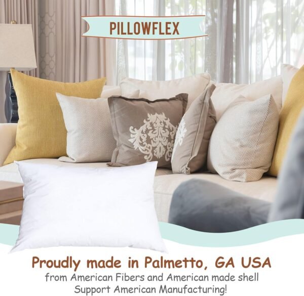 Pillowflex Synthetic Down Pillow Insert - 12x16 Do... - Image 6