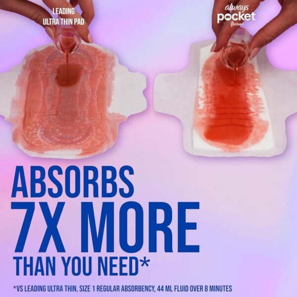 Always Pocket Feminine Pads for Women with FlexFoa... - Image 6