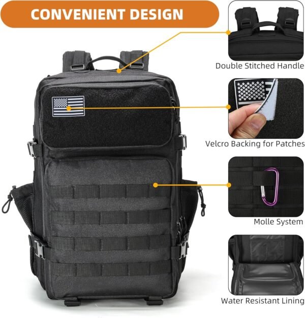 Military Tactical Backpack for Men and Women Army ... - Image 8