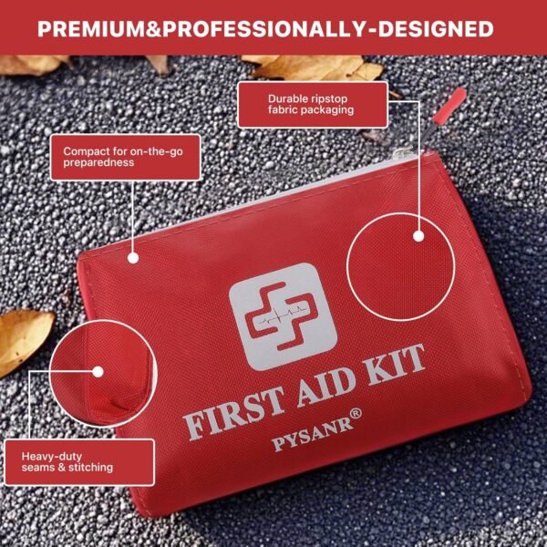 Small First Aid Kit, 150 Piece with Foil Blanket &... - Image 5
