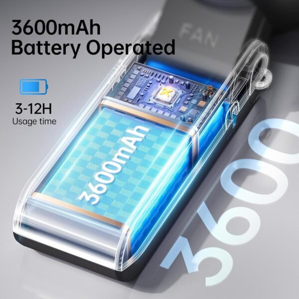 3-in-1 Portable Handheld Turbo Fan-100 Speeds, 108... - Image 7