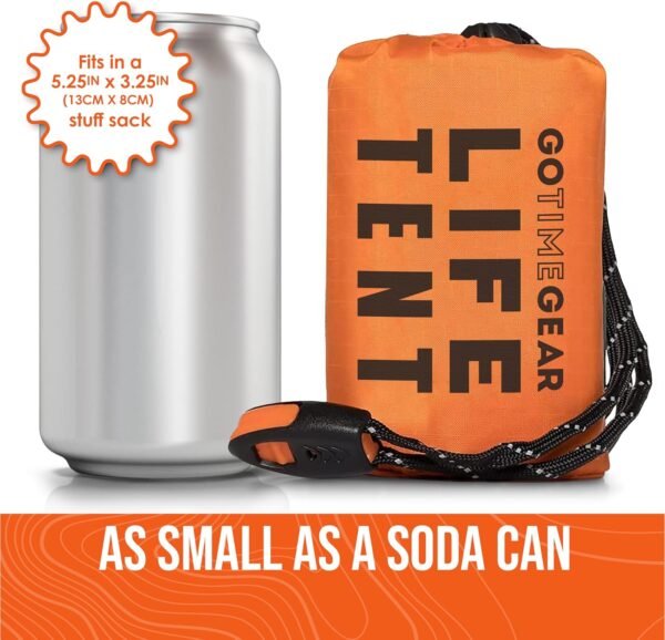 Go Time Gear Survival Life Tent • 2 Person Mylar E... - Image 5
