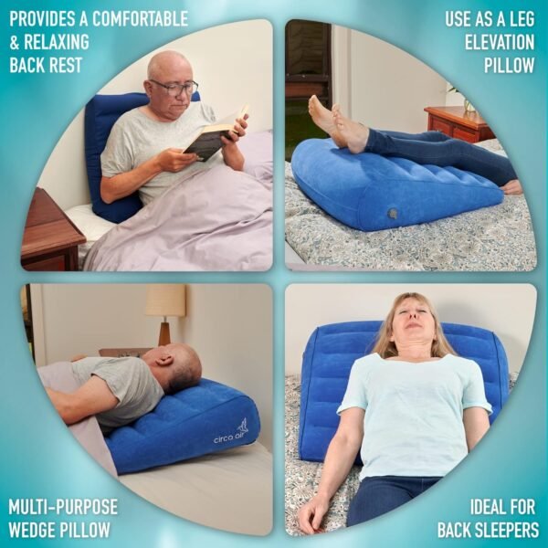 Circa Air Inflatable Wedge Pillow for Travel - Lig... - Image 5