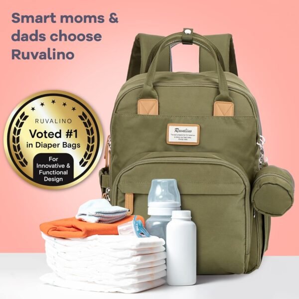 RUVALINO Diaper Bag Backpack - Multifunction Trave... - Image 9