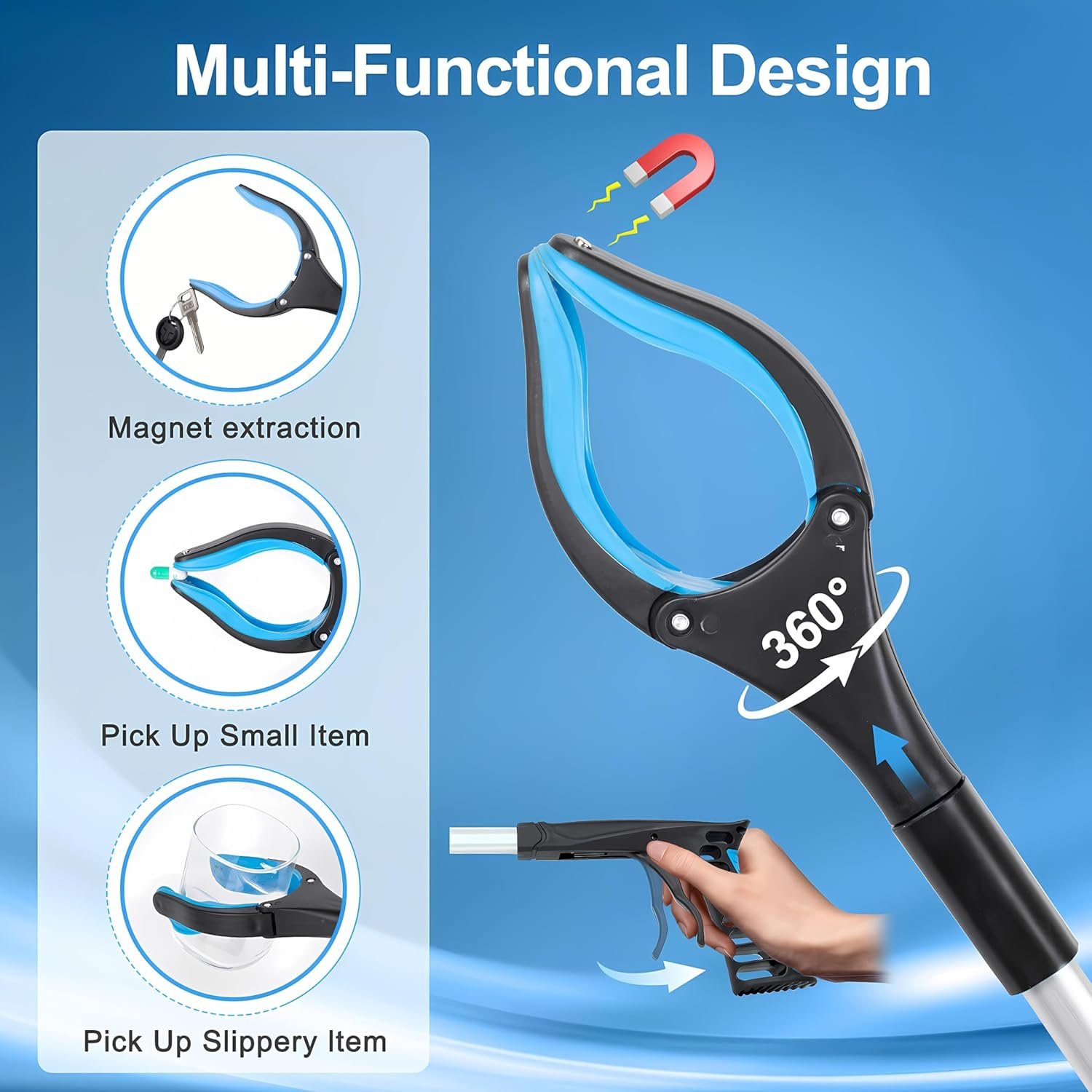 Grabber Reacher Tool - 32” Extra Long Foldable Gri... - Image 5