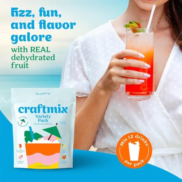 Craftmix Variety Pack, Makes 12 Drinks, Skinny Coc... - Image 9