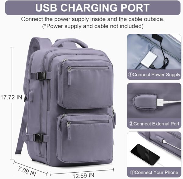 Laptop Backpack for Men Women, Flight Approved Tra... - Image 4