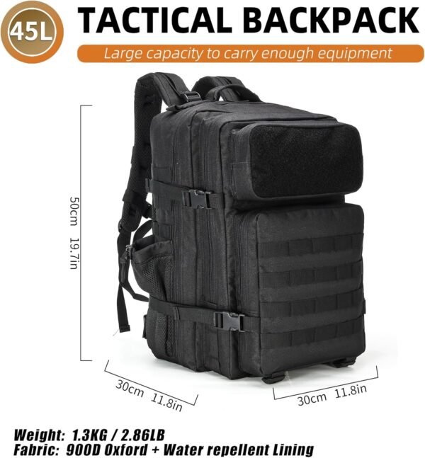 Military Tactical Backpack for Men and Women Army ... - Image 4