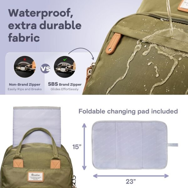 RUVALINO Diaper Bag Backpack - Multifunction Trave... - Image 8