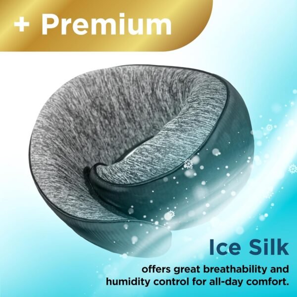 BLACK+DECKER Travel Pillow Corduroy Ostrich Neck W... - Image 4