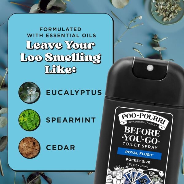 Poo-Pourri Royal Flush Pocket Before-You-Go Toilet... - Image 8