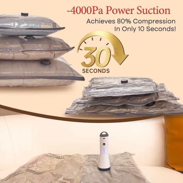 Vacuum Bags for Travel with Rechargeable air Pump,... - Image 5