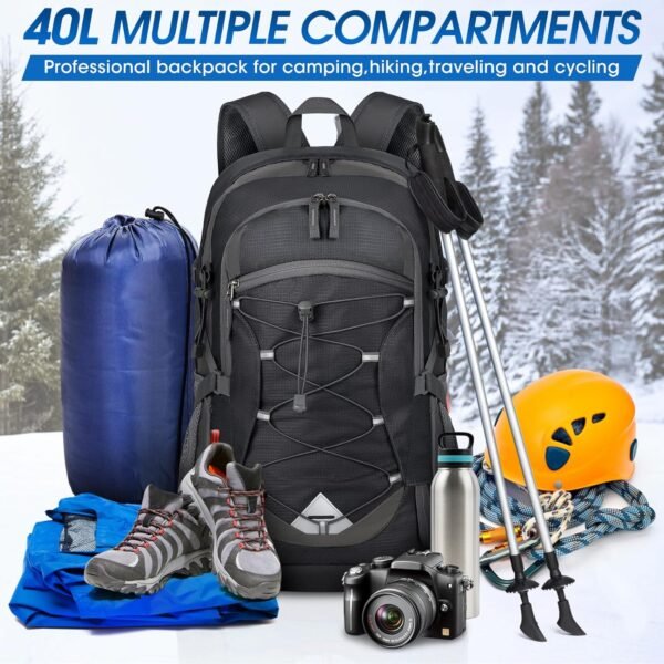 IGOLUMON Hiking Backpack 40L Packable Lightweight ... - Image 8