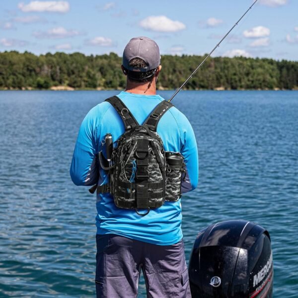 Piscifun Fishing Tackle Backpack with Rod & Gear H... - Image 8