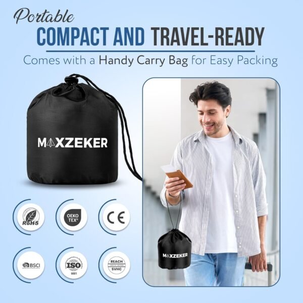 Airplane Pillow For Long Flight - Memory Foam Trav... - Image 7