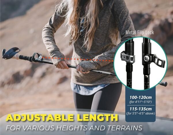 Trekology Trek-Z Collapsible Hiking & Trekking Pol... - Image 4