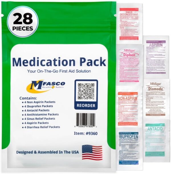 First aid Kit Refill Supplies Medication Pack for ... - Image 2