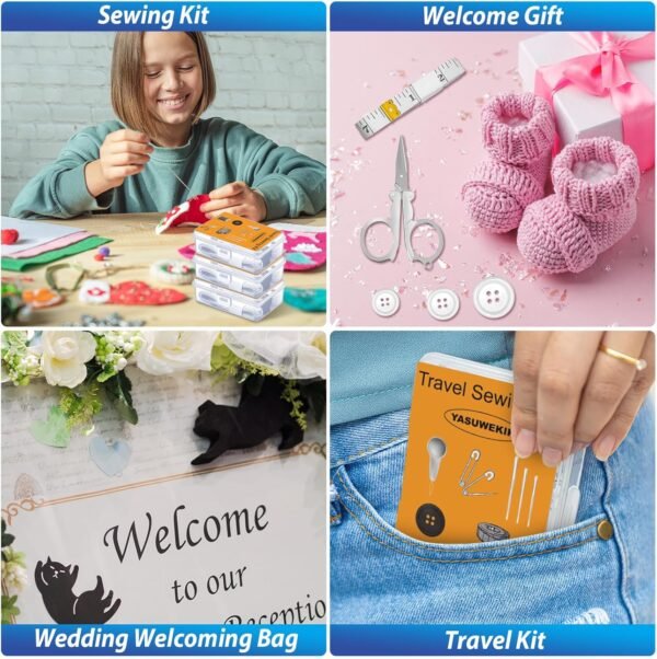4 Pack Mini Travel Sewing Kits Bulk Small Emergenc... - Image 8
