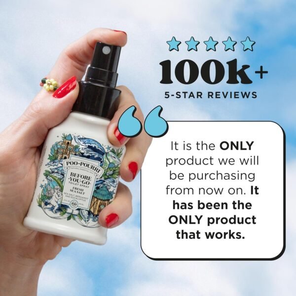Poo-Pourri Fresh Sea Salt 4oz Before-You-Go Toilet... - Image 5