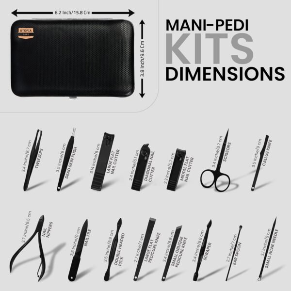 Utopia Care - Manicure Kit for Women and Men, 15-P... - Image 3